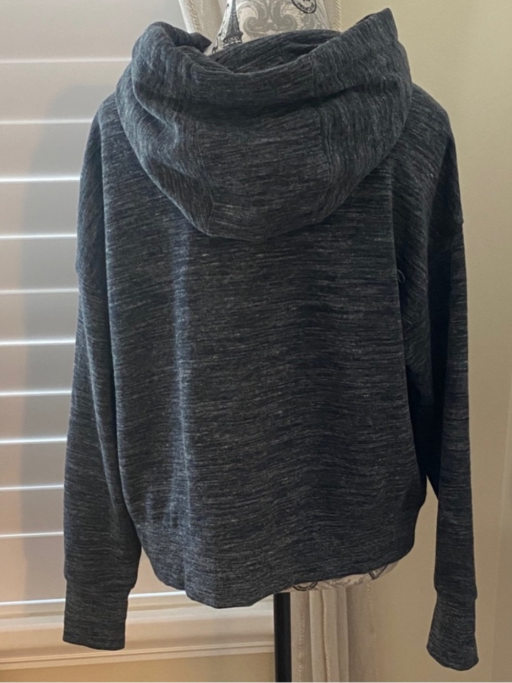 Calvin Klein Performance Charcoal Logo Hooded Sweatshirt - Picture 3 of 9